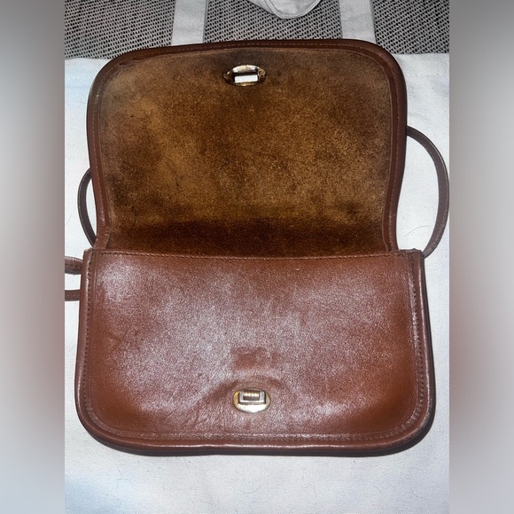 Genuine leather crossbody medium brown color - Picture 5 of 9